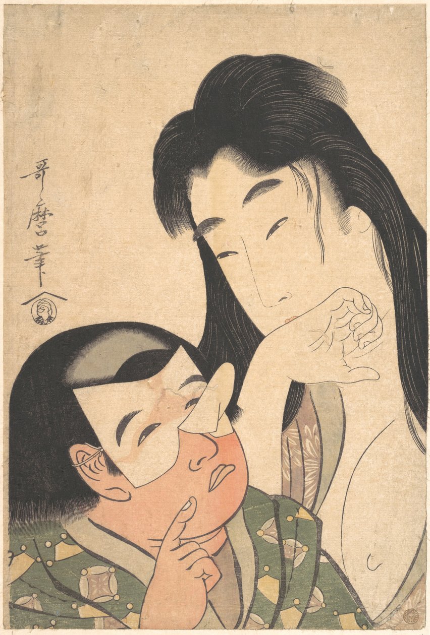 Yamauba och Kintarō av Kitagawa Utamaro