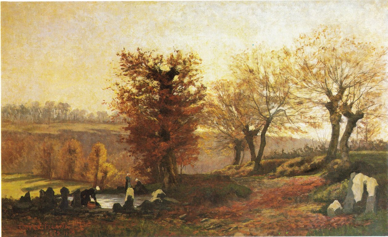  Vaskeplass i Bretagne av Kitty Lange Kielland