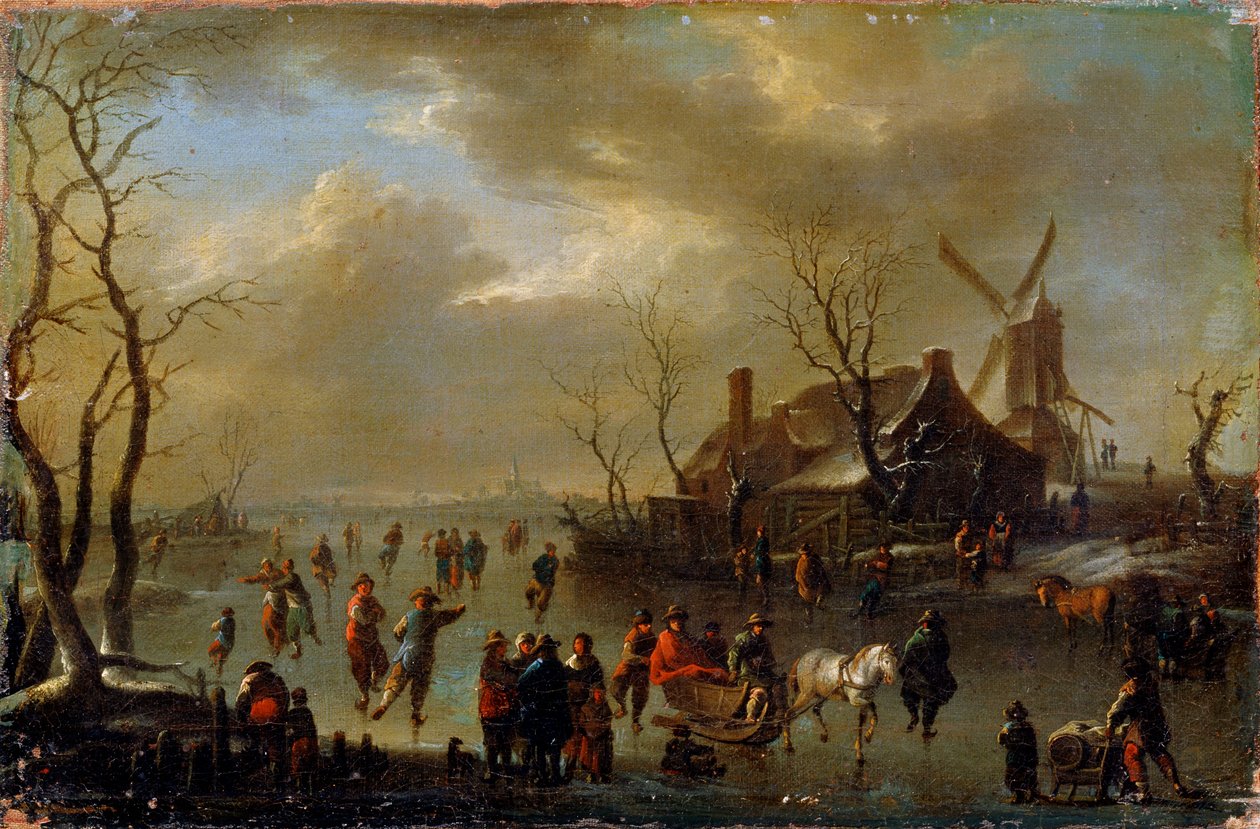 Vinterlandskap, 1600-talet av Klaes Molenaer