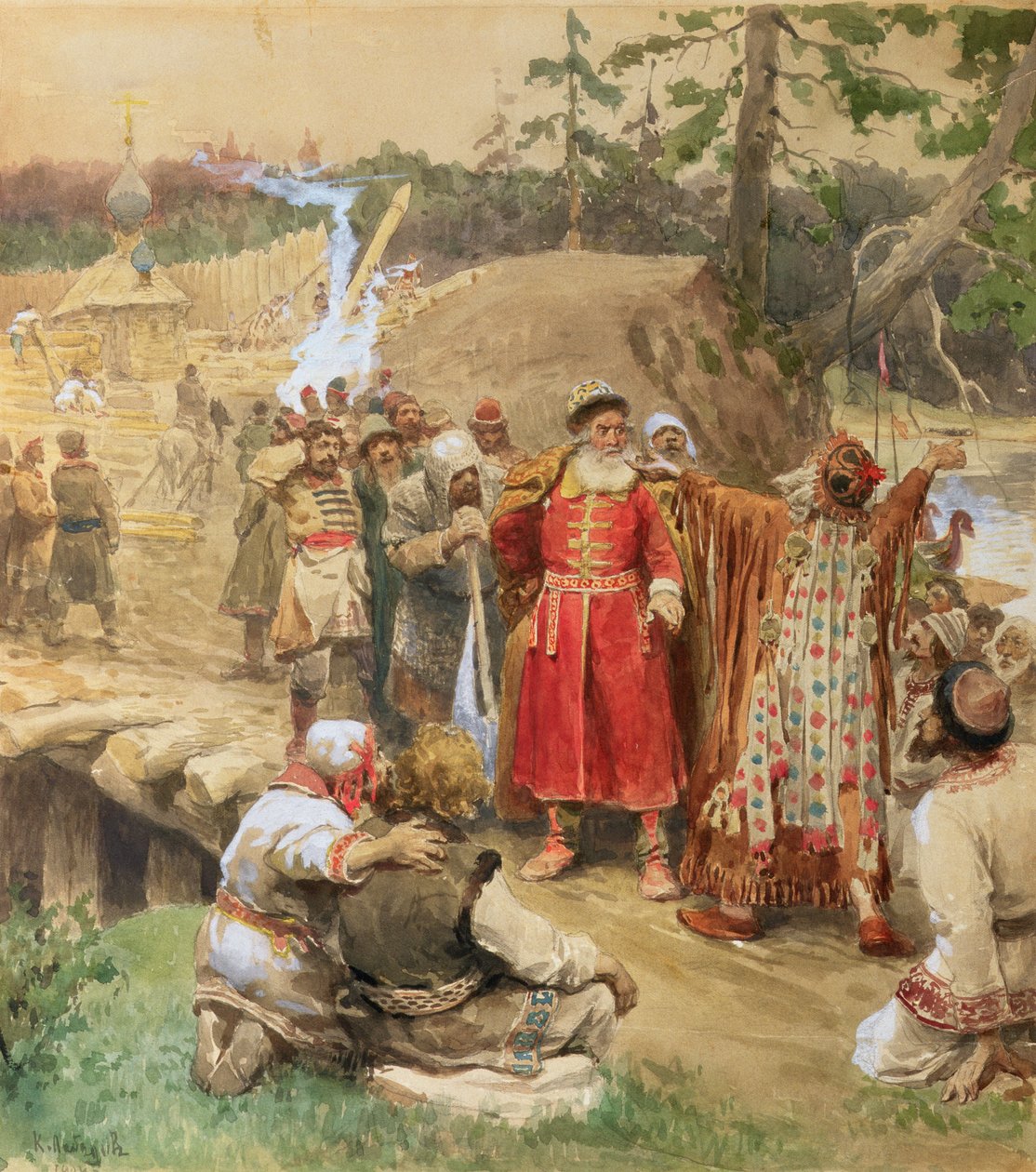 Erövringen av de nya regionerna i Ryssland, 1904 av Klavdiy Vasilievich Lebedev