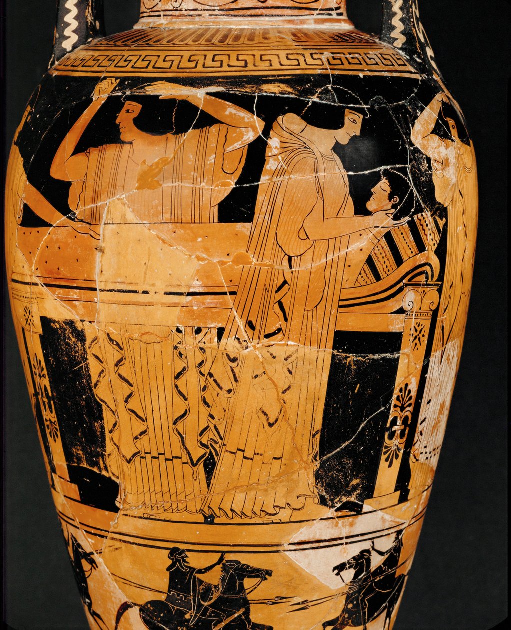 Prothesis, utläggning av liket ... av Kleophrades Painter (fl.500 475 BC)