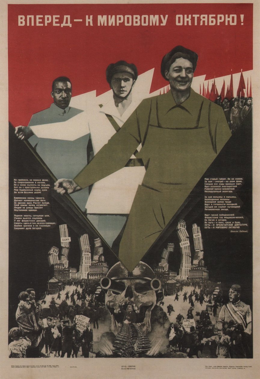 Framåt världen oktober!, 1933 av Klinch