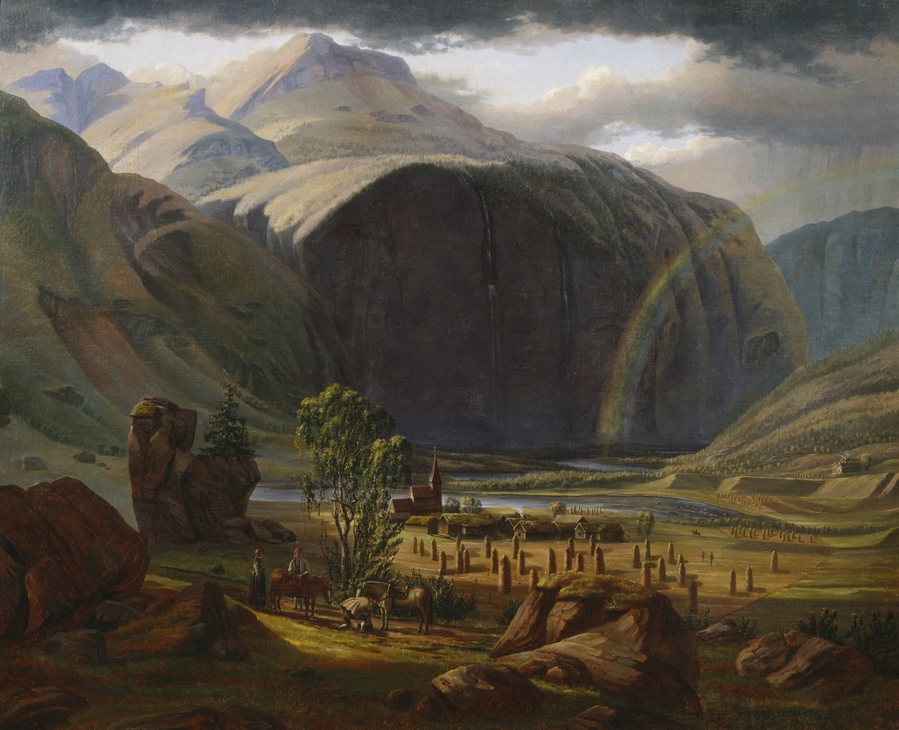 Från Fortundalen (olja på duk) av Knud Geelmuyden Bull