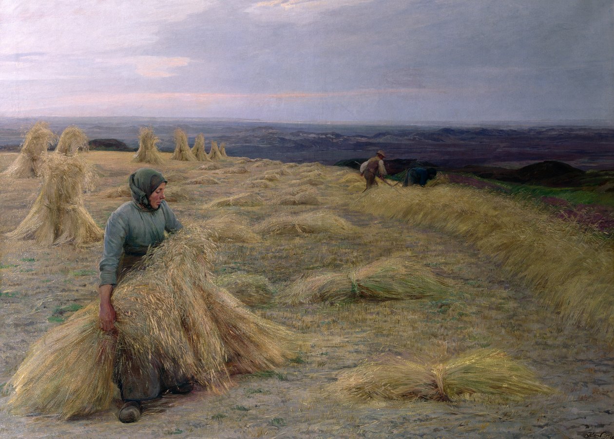 Skördarna, Svinklov-Viildemosen, Jylland av Knud Larsen