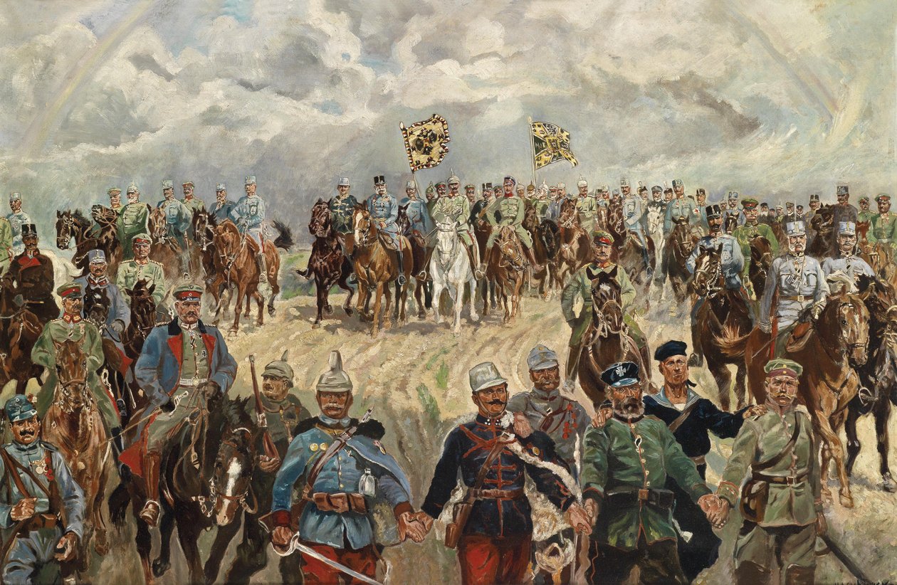 De allierade monarker med sina befälhavare under första världskriget, 1914-1918 av Koch