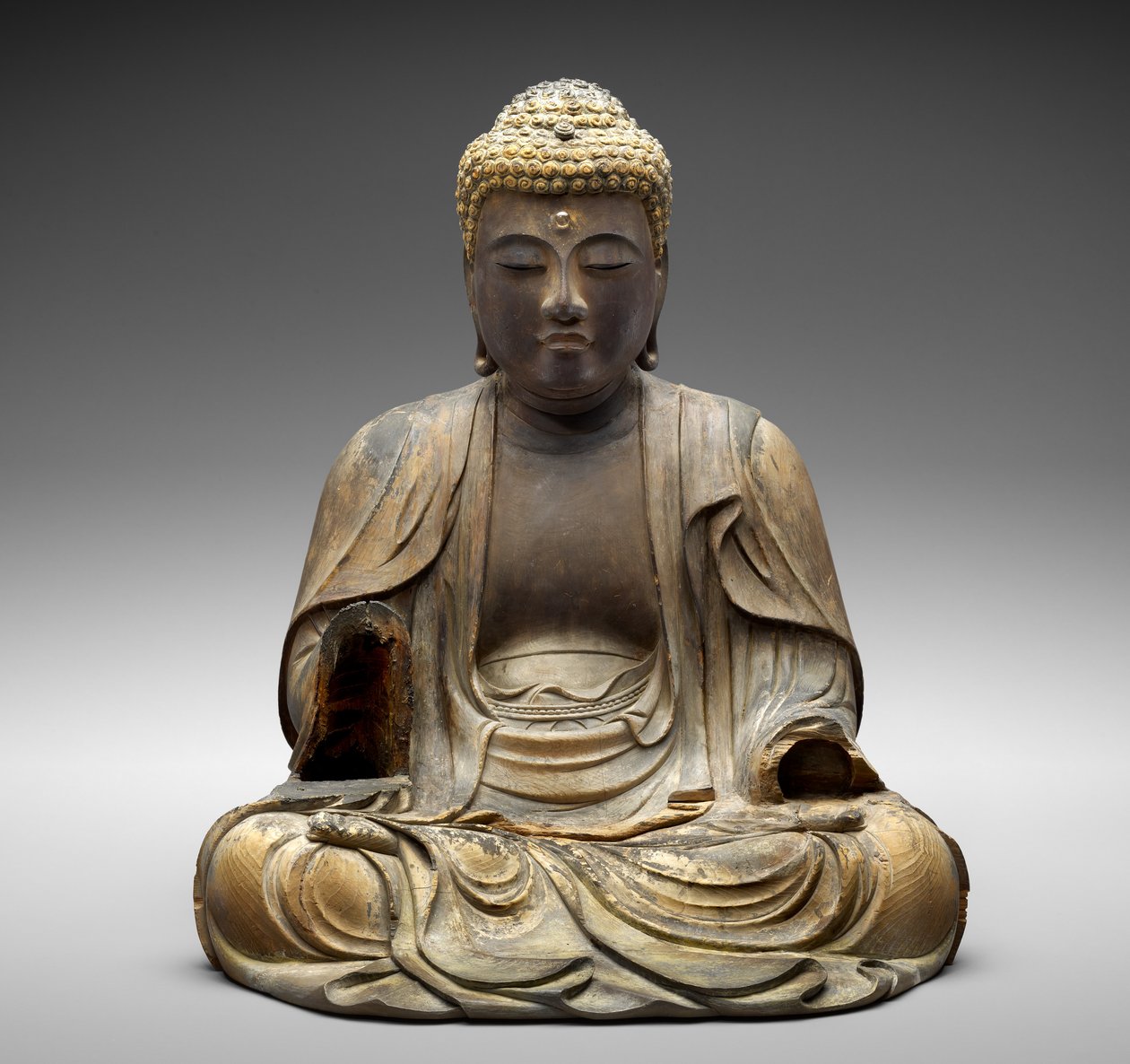 Amida, 1472 (polykromt trä) av Koei fl.1472 Koei fl.1472