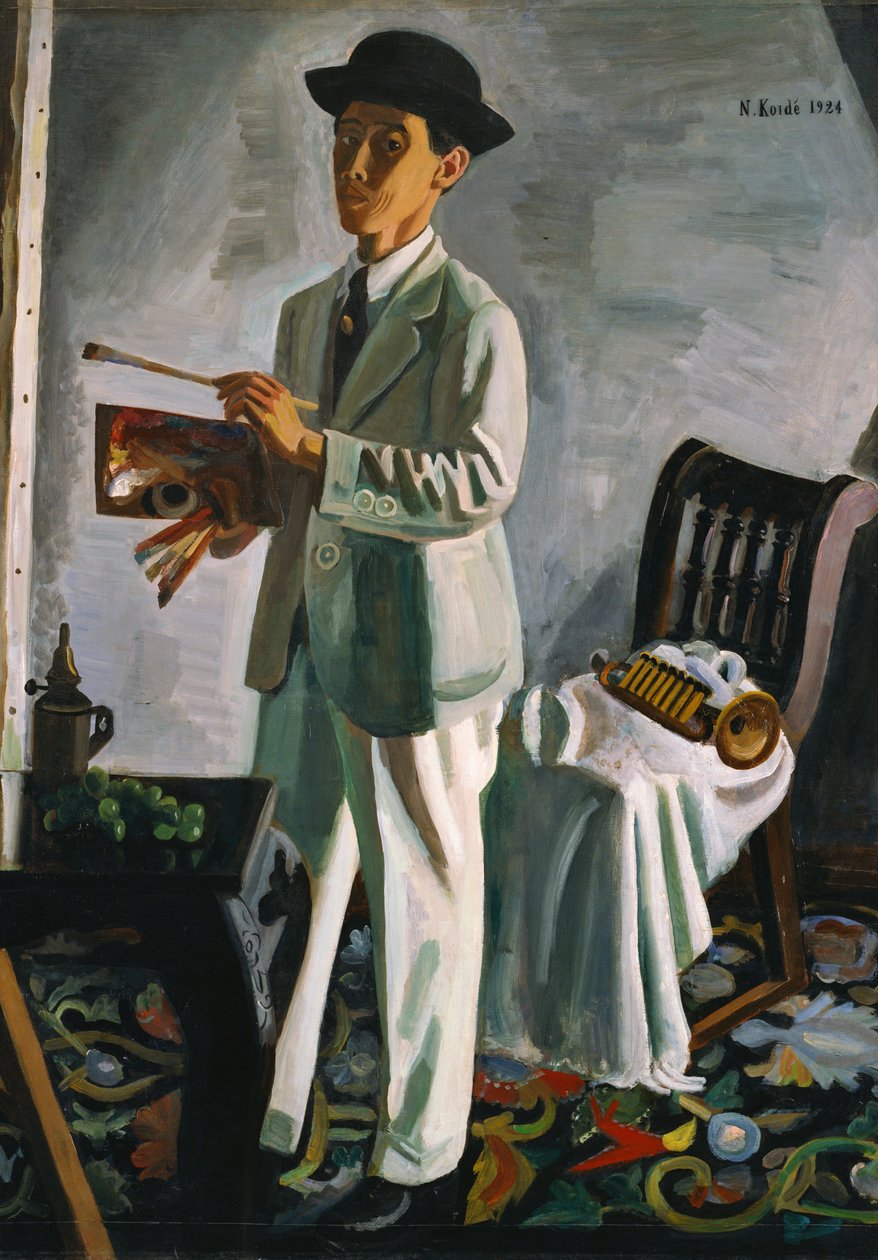 Self-Portrait with a Hat av Narashige Koide
