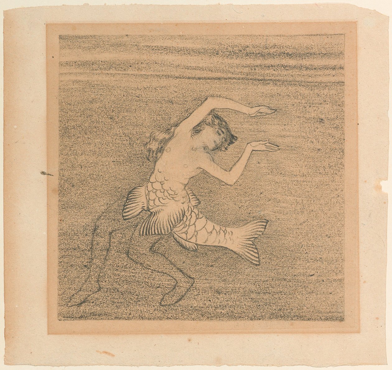 Statyett till en av rhendöttrarna för Rhinegoldet av Richard Wagner, ca. 1913. av Koloman Moser