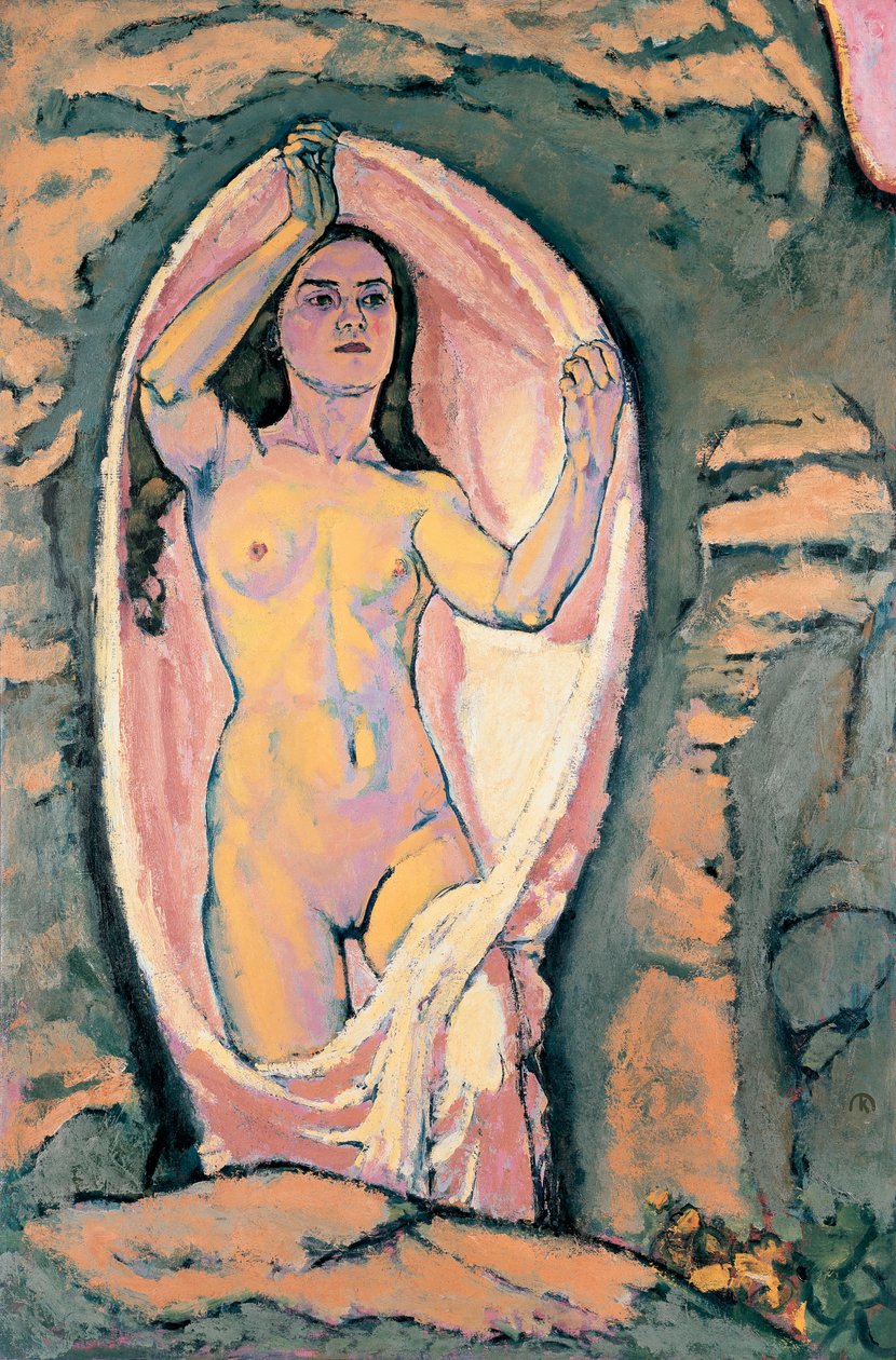Venus in der Grotte - Venus i grottan ... (olja på duk) av Koloman Moser