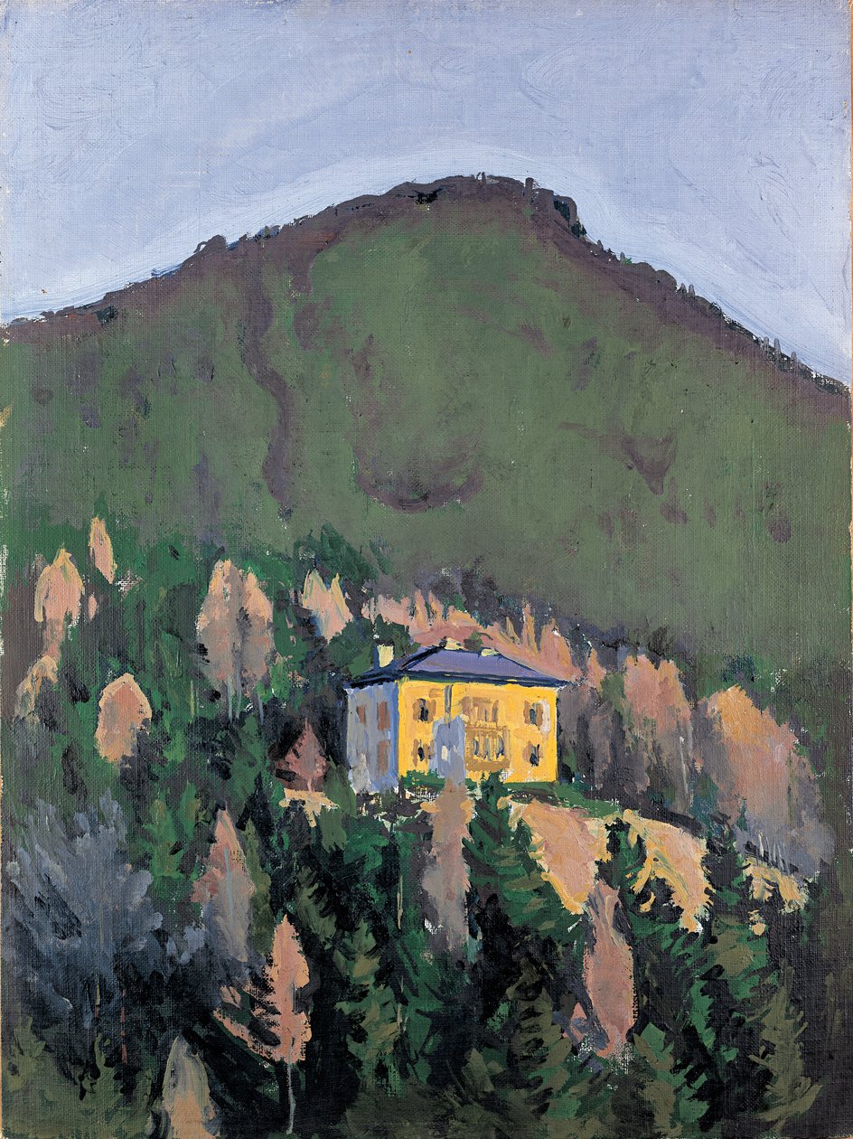 Villa Mautner Markhof am Semmering - Villa Mautner Markhof vid Semmering ... (olja på duk) av Koloman Moser