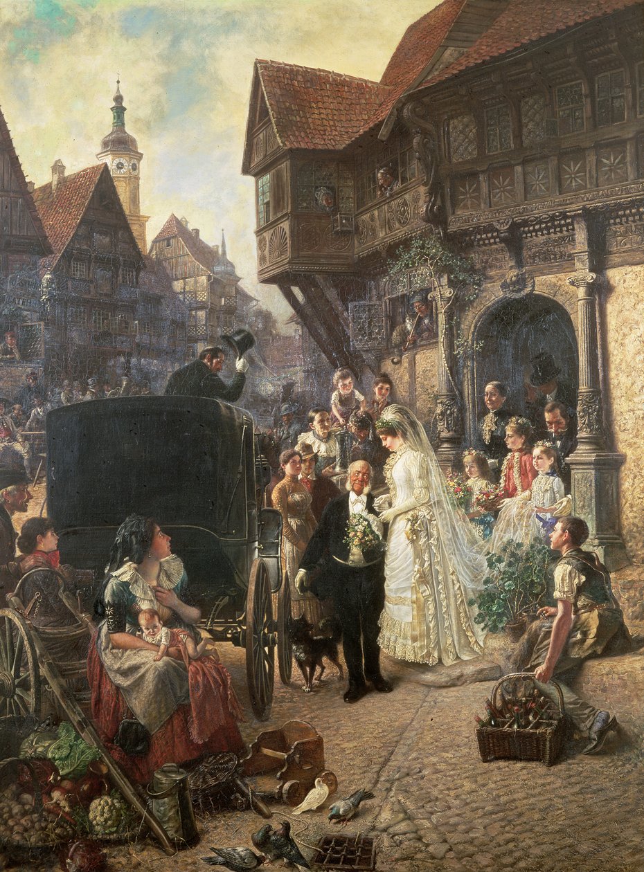 Bruden, 1800-talet av Konrad Beckmann
