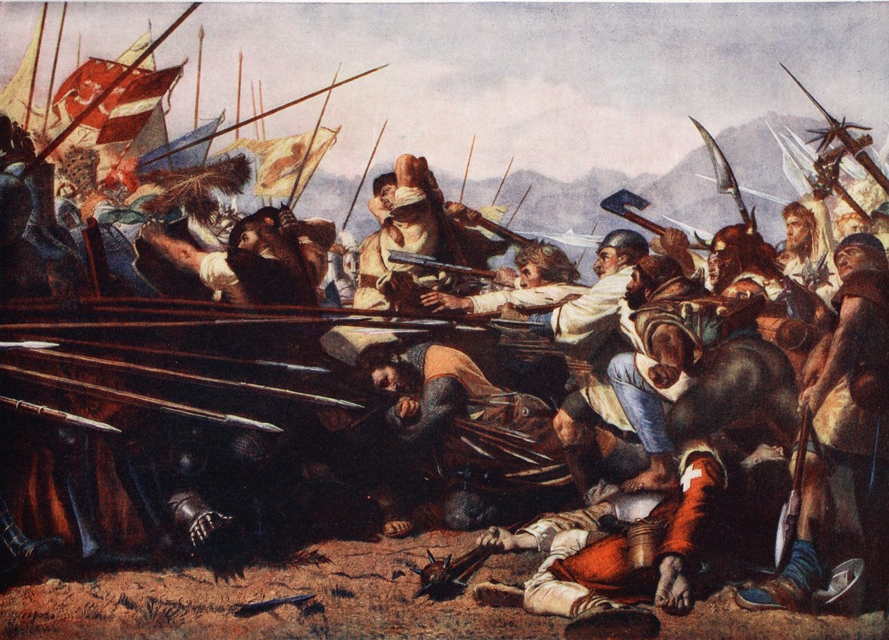 Slaget vid Sempach, 1386 av Konrad Grob
