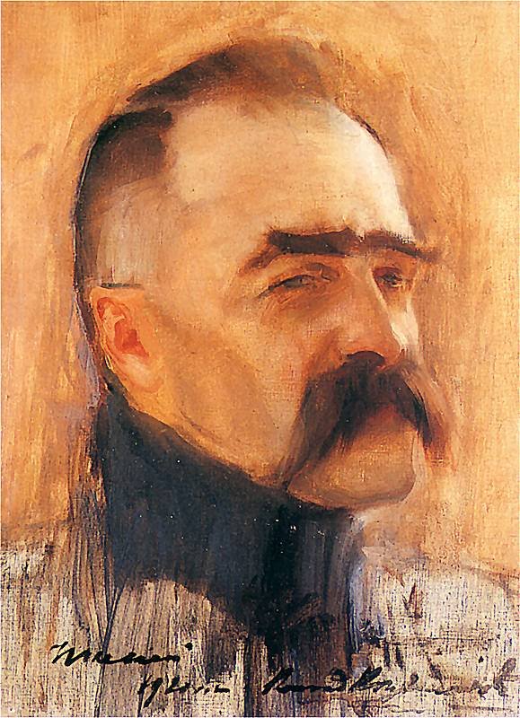  Portret Jozefa PisudskiegoPortrait of Jozef Pisudski av Konrad Krzyzanowski