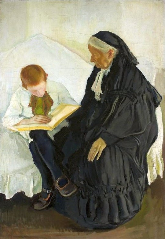 Grandma and grandson.  av Konrad Krzyzanowski