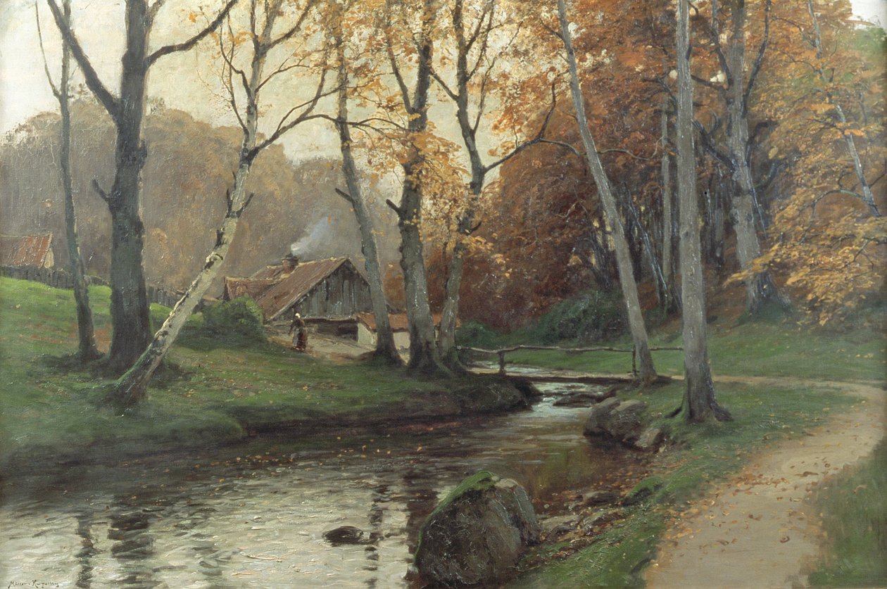 Black Stream, ca 1890 av Konrad Mueller Kuerzwelly
