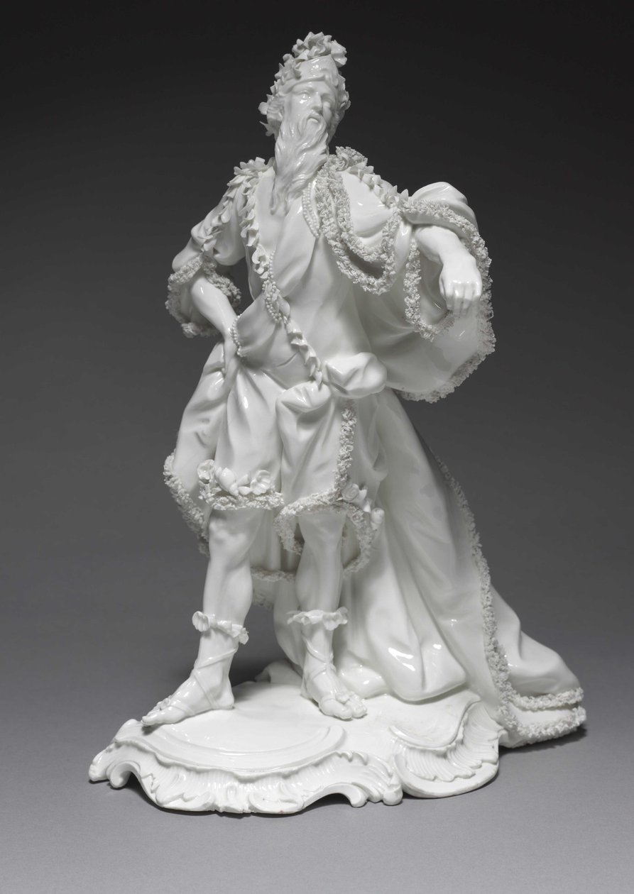 Oceanus, Frankenthal Porslinsfabrik, Tyskland, ca 1765 av Konrad Linck