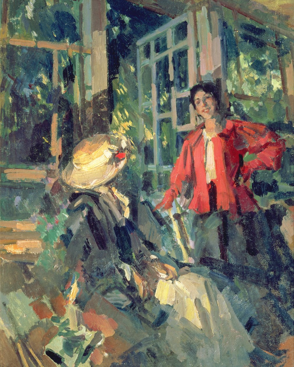 Vid fönstret, 1919 av Konstantin Alekseevich Korovin