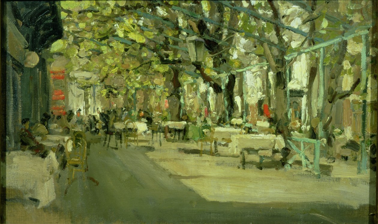 Café i Jalta, 1905 av Konstantin Alekseevich Korovin