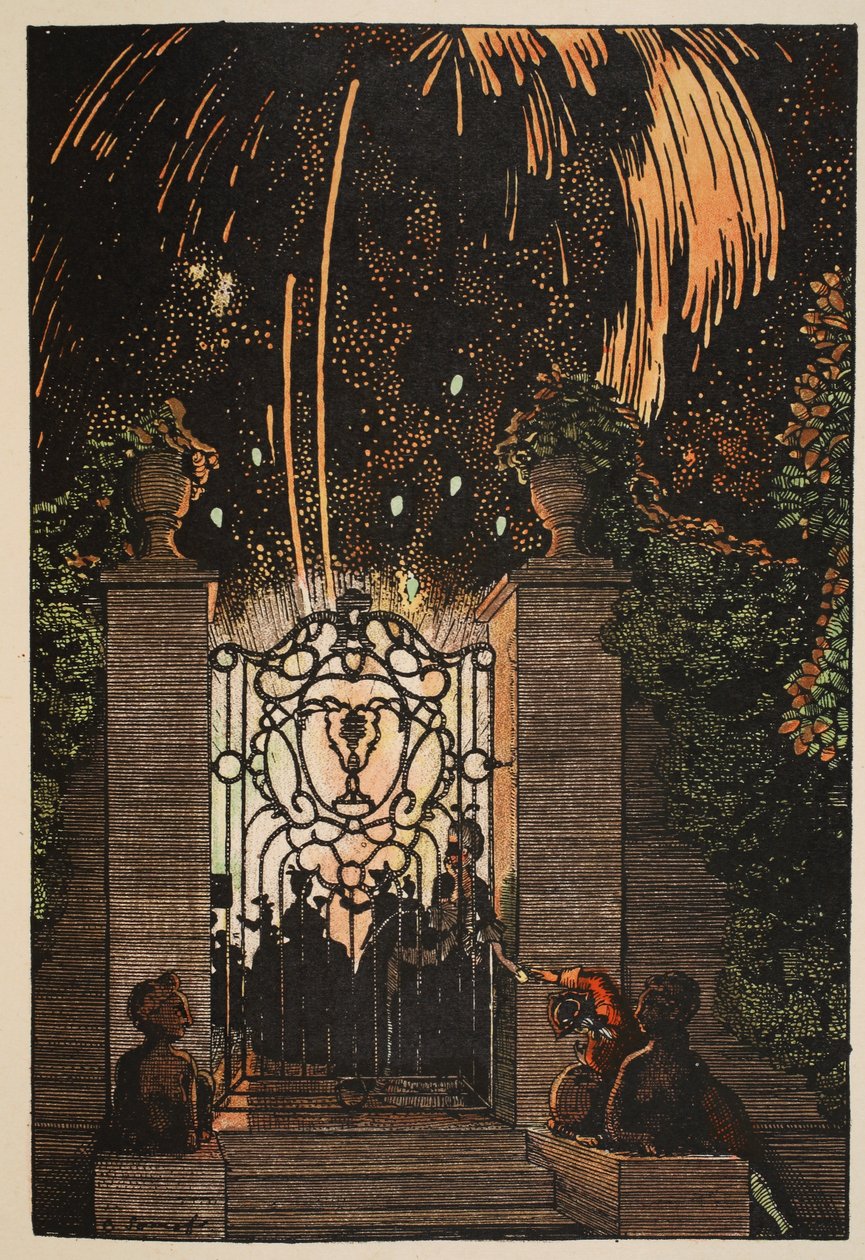 Fyrverkerier, 1918 av Konstantin Andreevic Somov