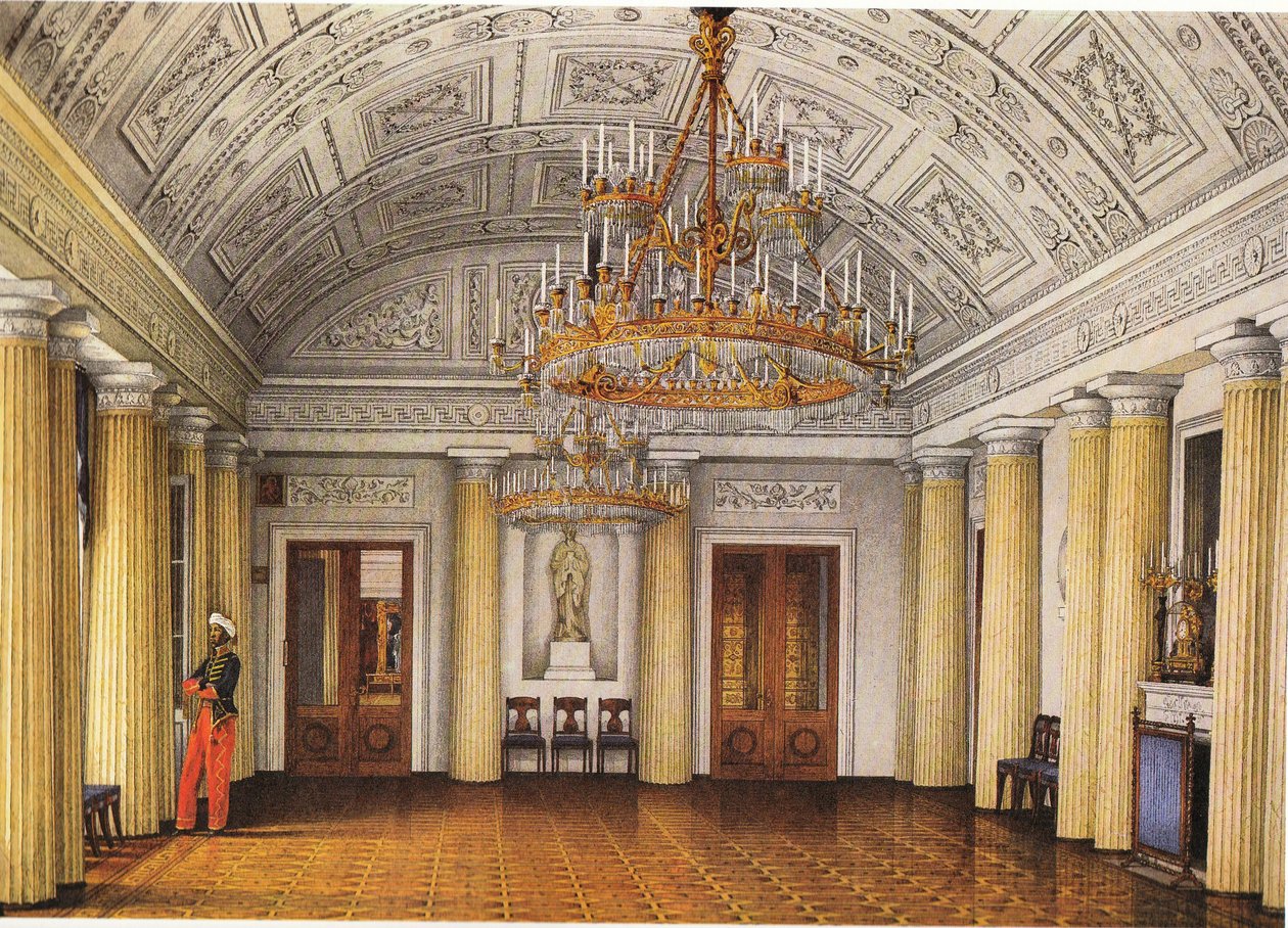 Vinterpalatsets interiör. Stora (arabiska) matsalen av Konstantin Andreyevich Ukhtomsky