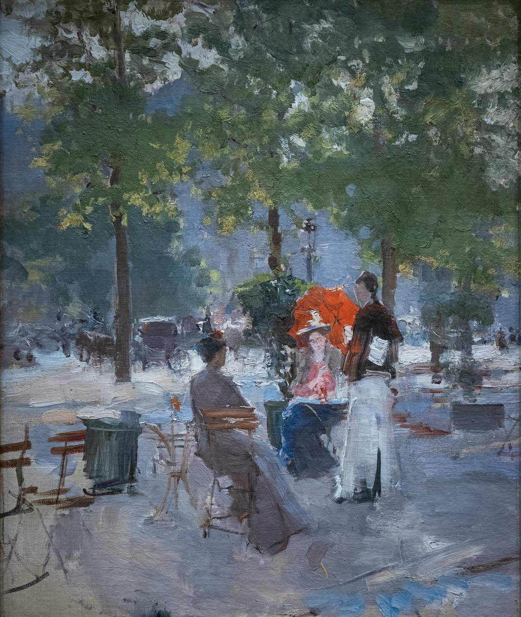 I Paris Café av Konstantin Alekseevich Korovin