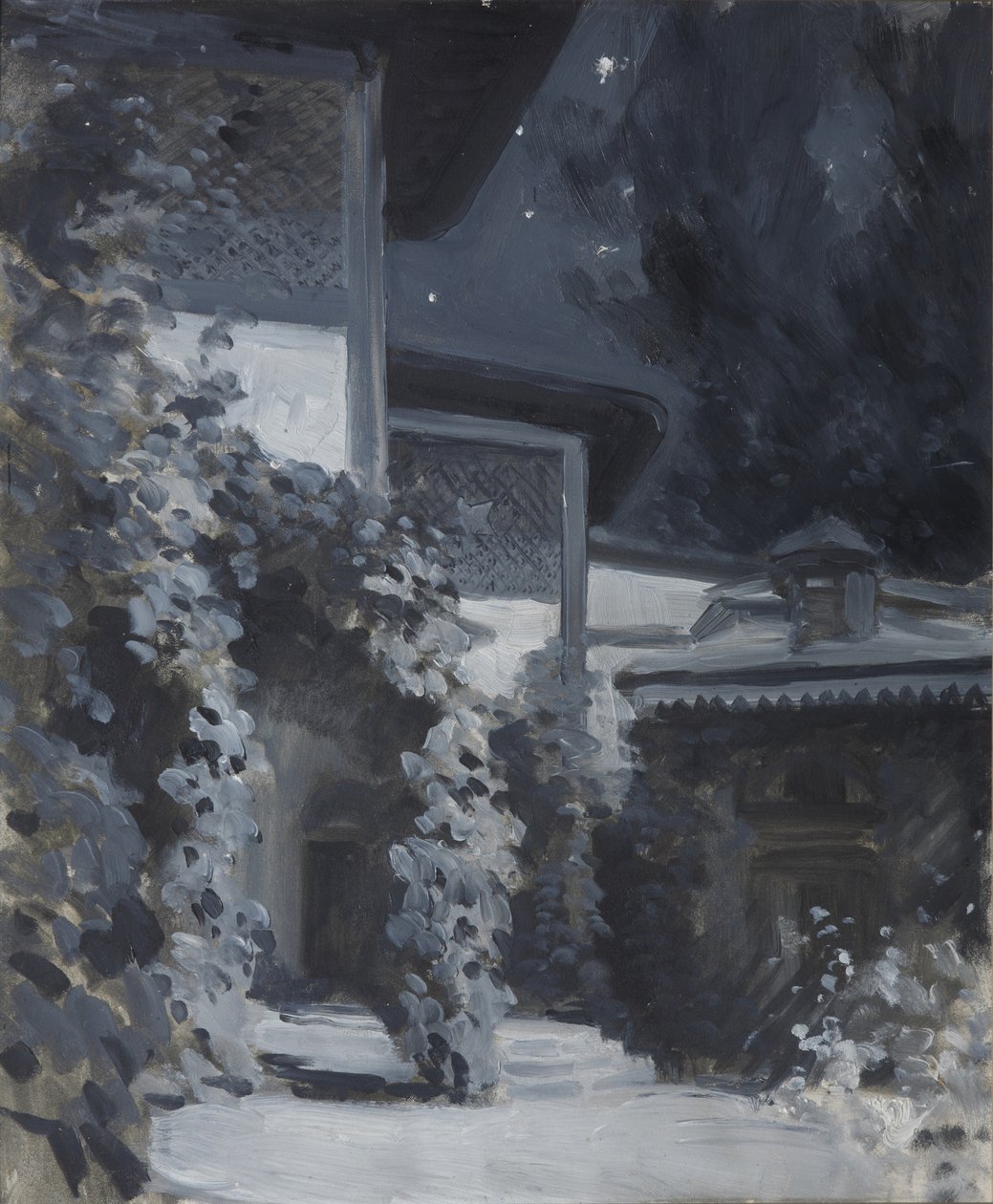 Bakhchisaray Palace. Illustration till dikten The Fountain of Bahçesaray av A. Pushkin av Konstantin Alekseevich Korovin