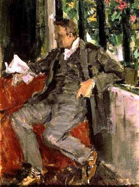 Porträtt av Feodor Ivanovich Chaliapin (1873-1938) av Konstantin Alekseevich Korovin