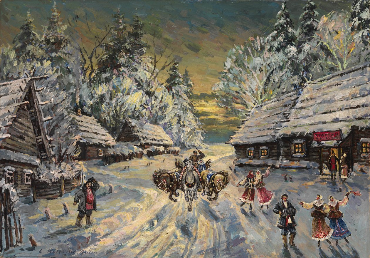 Rysk vinter av Konstantin Alekseevich Korovin