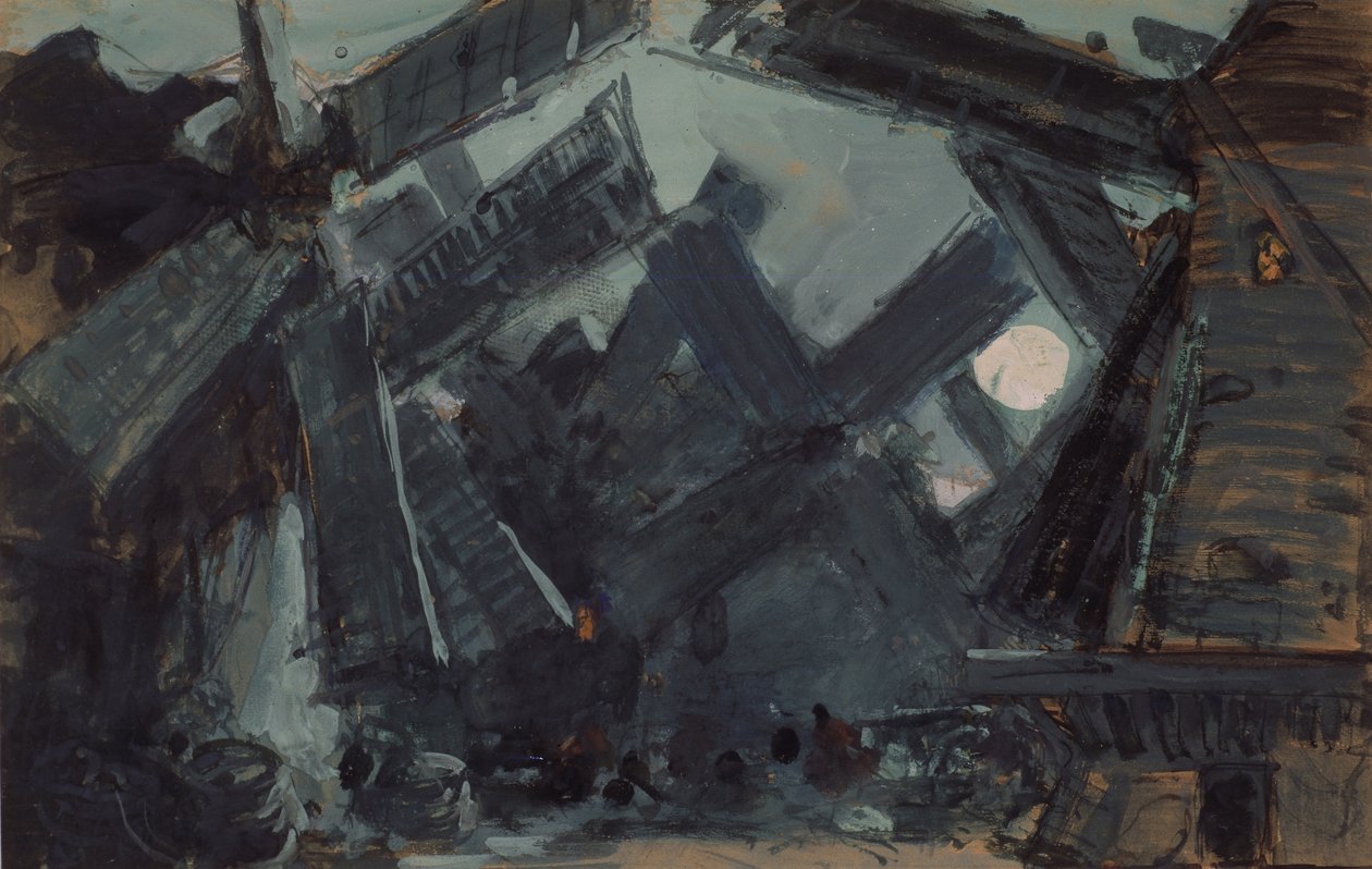 Scenografi för baletten Don Quijote av L. Minkus, 1900 av Konstantin Alekseevich Korovin
