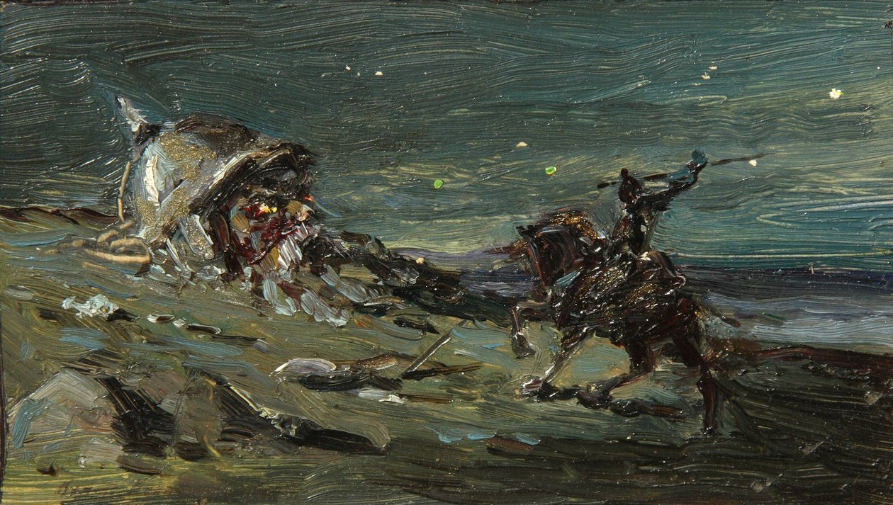 Scenografi för operan Ruslan och Lyudmila av M. Glinka av Konstantin Alekseevich Korovin
