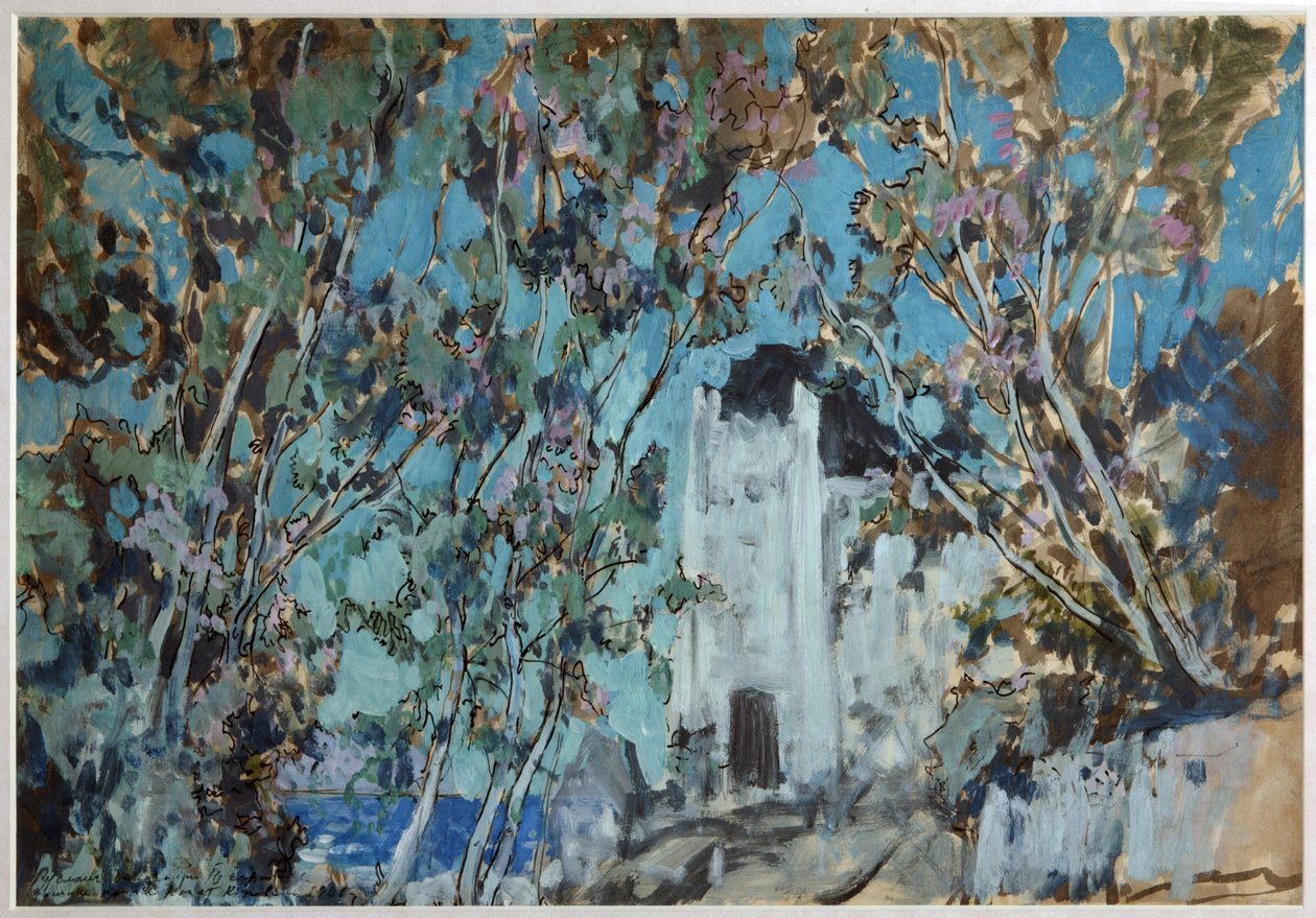 Scenografi för operan Ruslan och Lyudmila av M. Glinka, 1906 av Konstantin Alekseevich Korovin