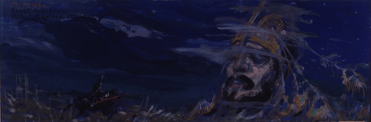 Scenisk operan Ruslan och Ludmila av M. Glinka, 1907 av Konstantin Alekseevich Korovin