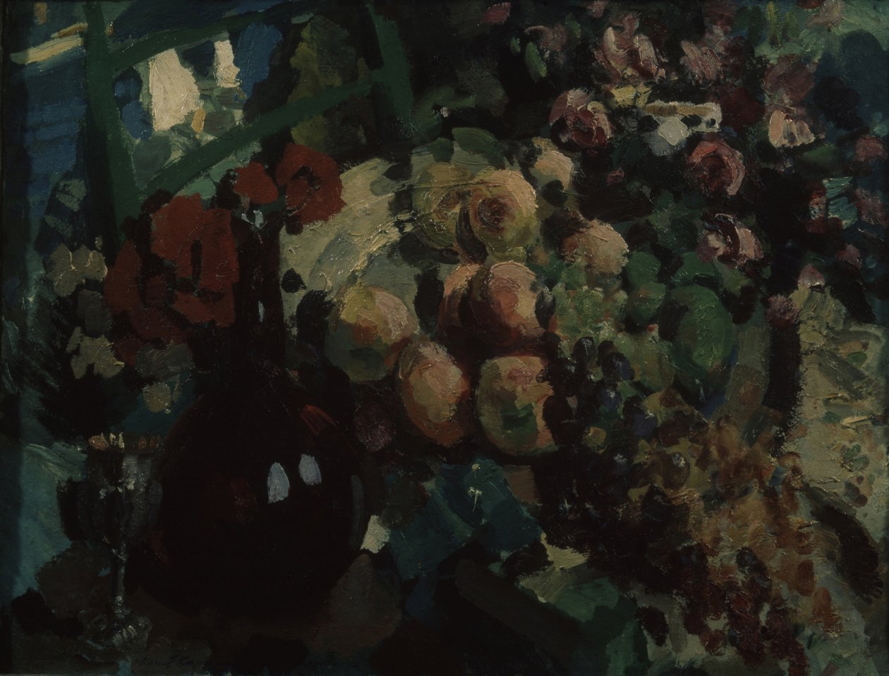 Fortfarande liv. Vinstockar och frukter, 1917 av Konstantin Alekseevich Korovin