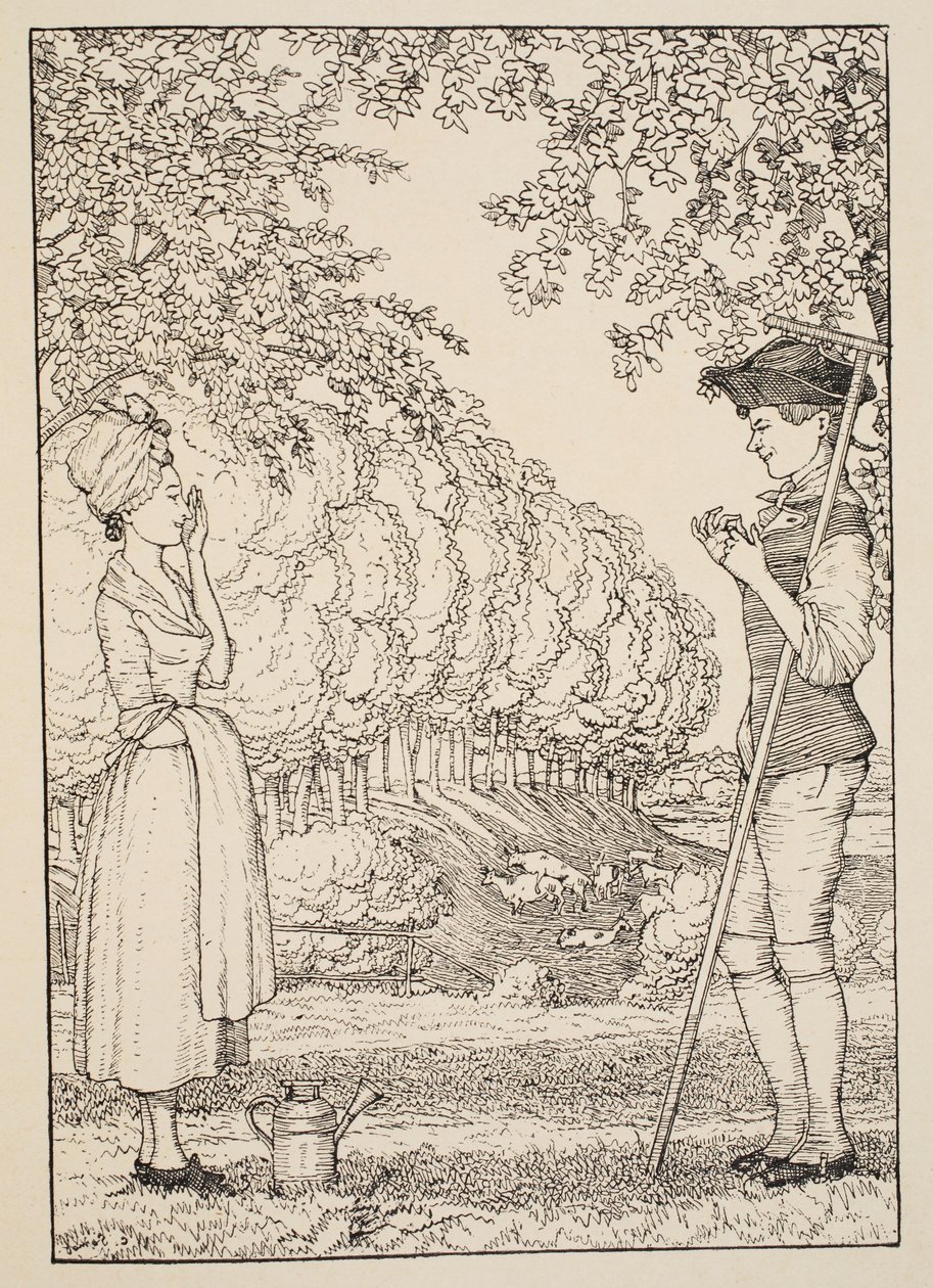 Den lyckliga överenskommelsen, 1918 av Konstantin Andreevic Somov
