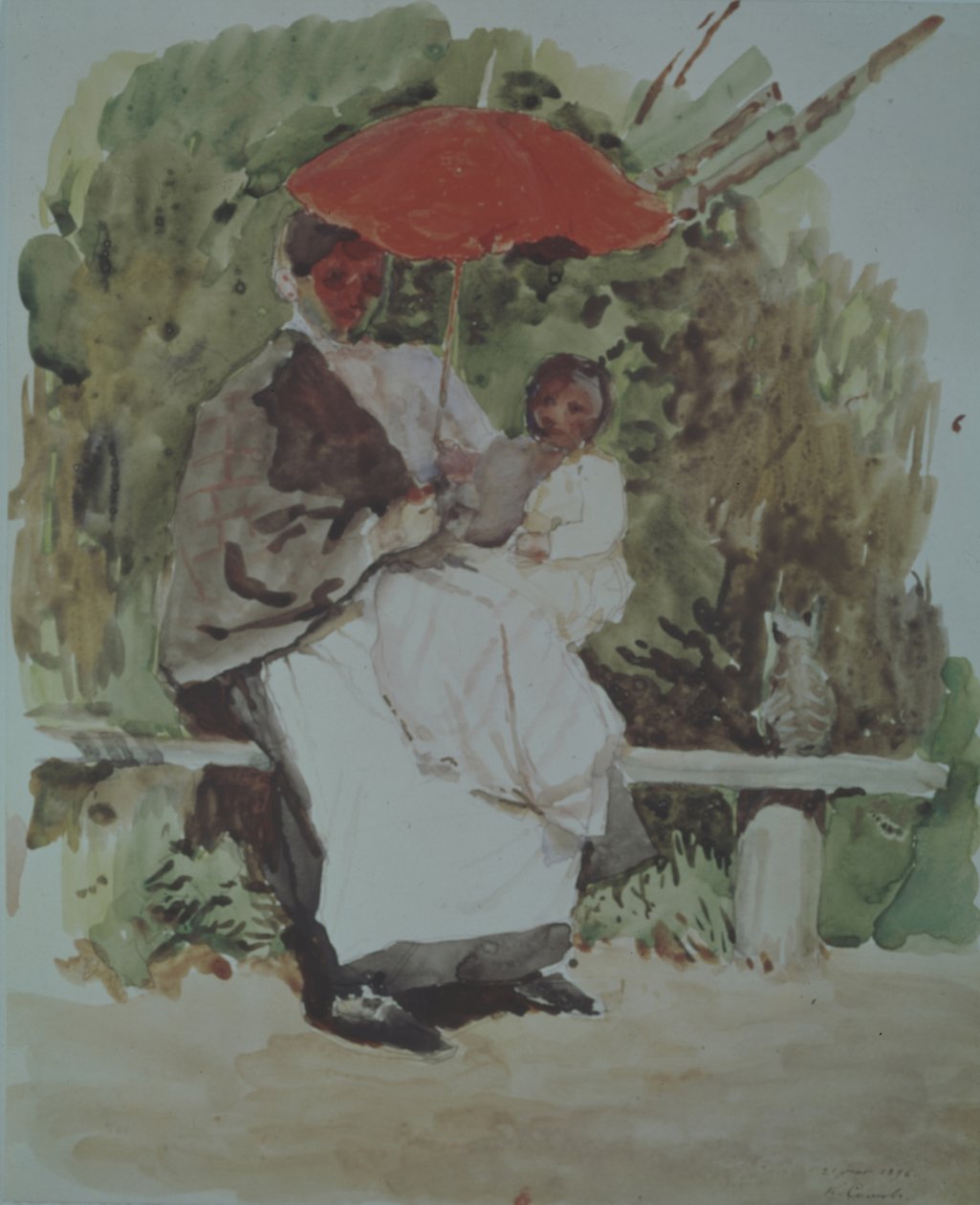 Sjuksköterska med ett barn av Konstantin Andreevic Somov