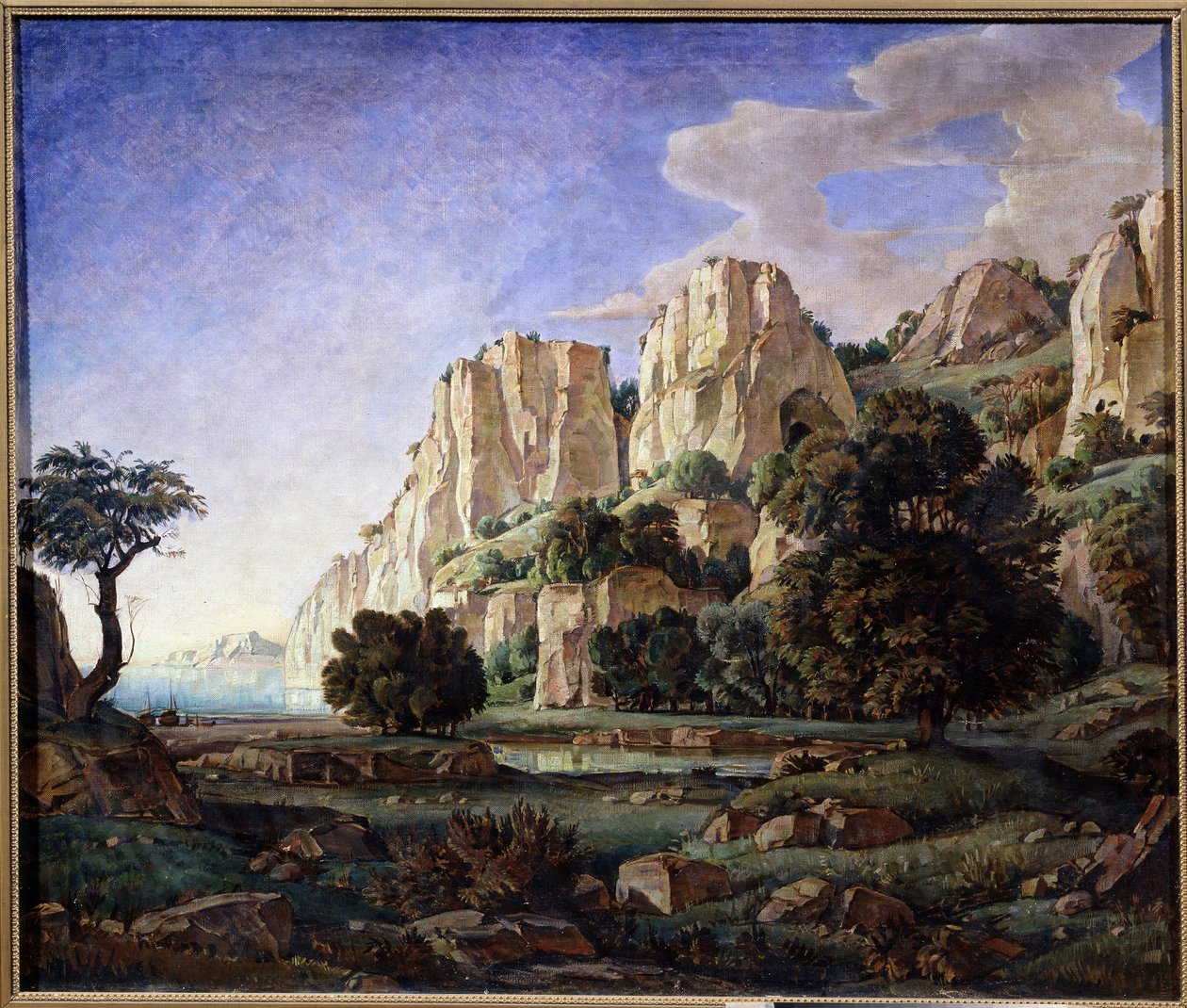 Morgon, Krimlandskap, ca 1920 (olja på duk) av Konstantin Bogayevsky