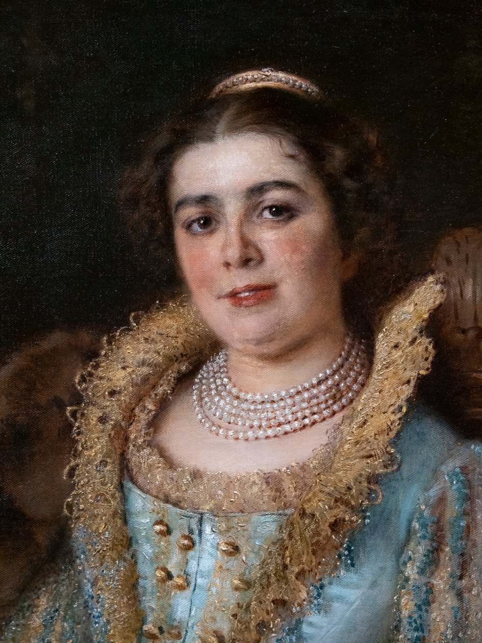Porträtt av Varvara Alekseevna Morozova av Konstantin E Makovskij