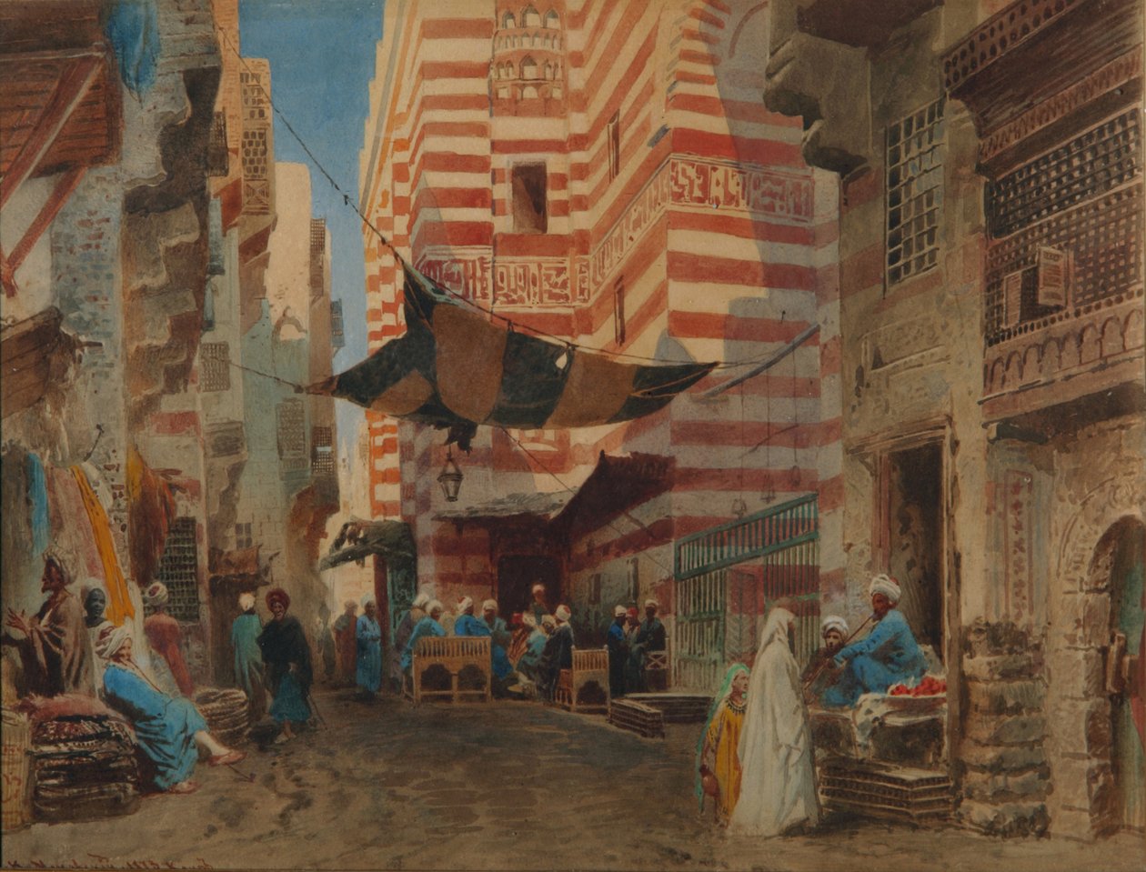 På gatan i Kairo, 1873 av Konstantin Egorovich Makovsky