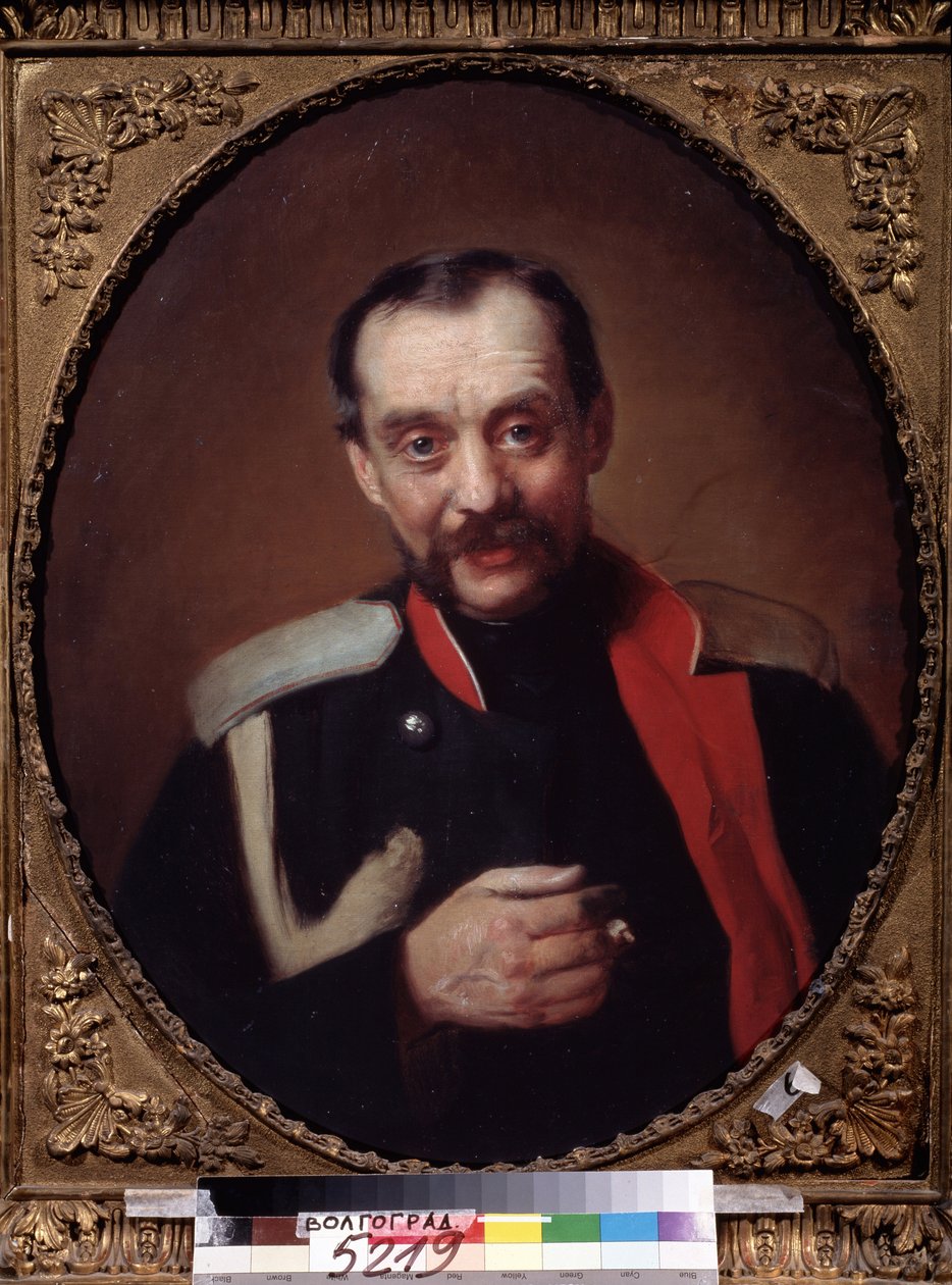 Porträtt av kompositören Cesar Antonovich Cui (1835-1918) (Porträtt av kompositören C. A. Cui). Medlem i gruppen av fem, vars mål var att producera typisk rysk musik. Målning av Konstantin Yegorovich Makovsky (Constantin Makovsky) (1839- av Konstantin Egorovich Makovsky