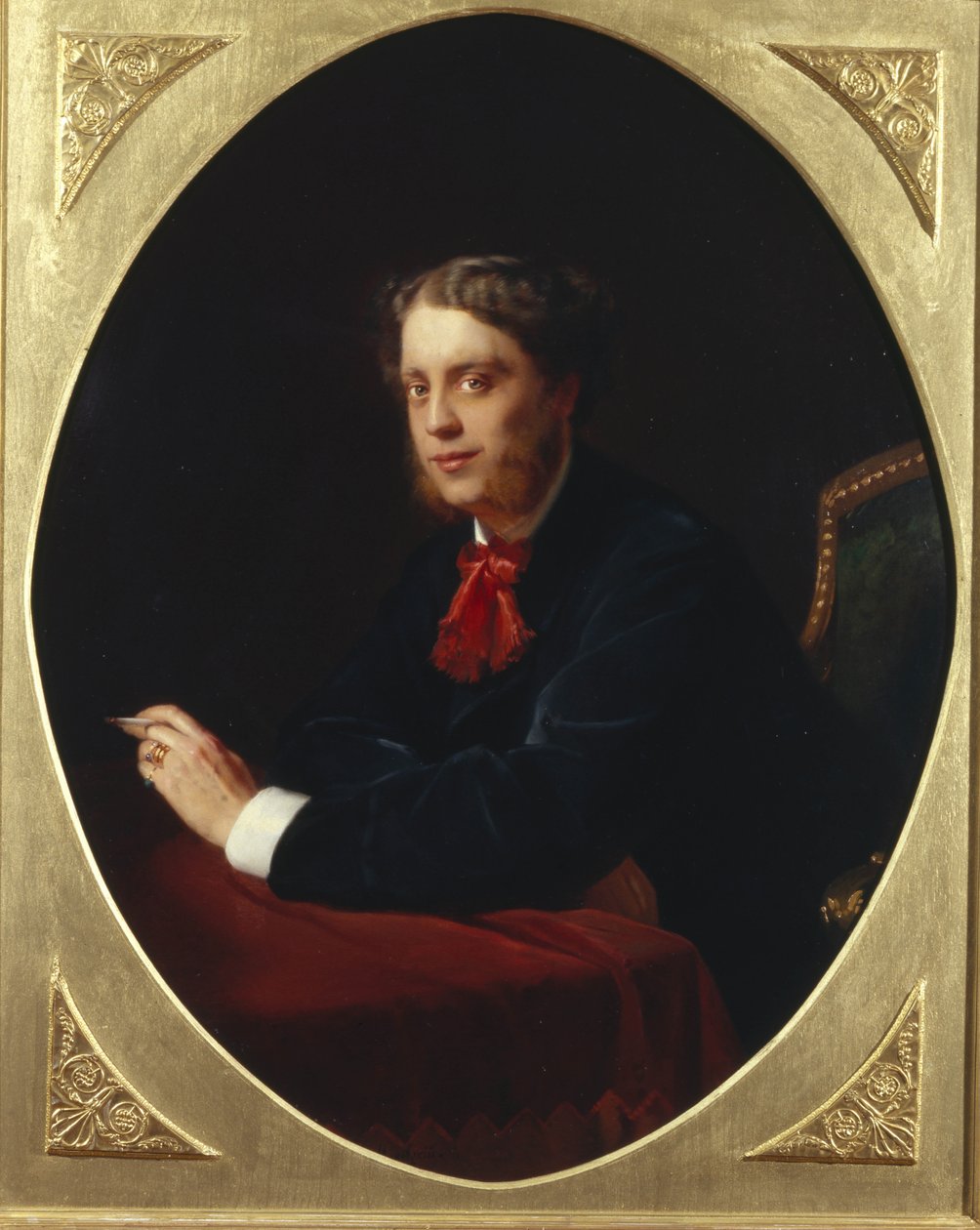 Porträtt av greve Nikolay Sergeyevich Stroganov 1836-1905, 1865 av Konstantin Egorovich Makovsky