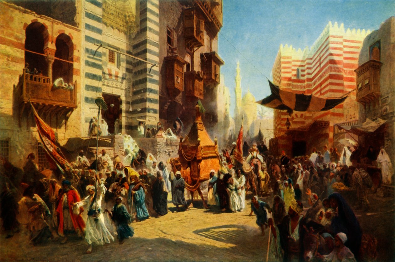 Den heliga mattans återkomst från Mecka till Kairo, 1876, 1965. av Konstantin Egorovich Makovsky