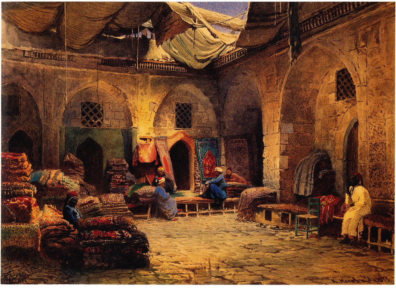 Mattaffären i Kairo, 1875 av Konstantin Egorovich Makovsky