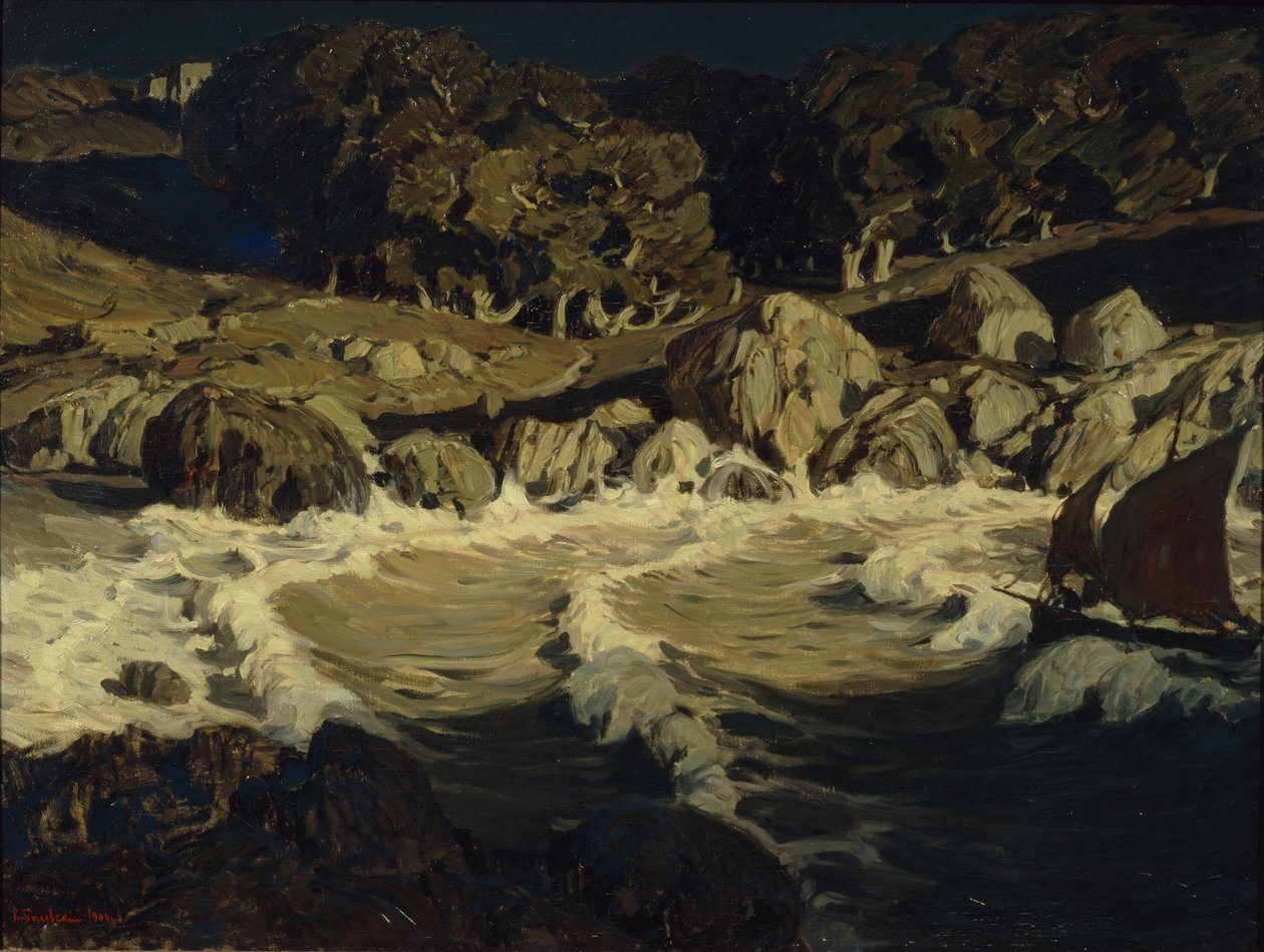 Natt till sjöss, 1903 av Konstantin Fyodorovich Bogayevsky