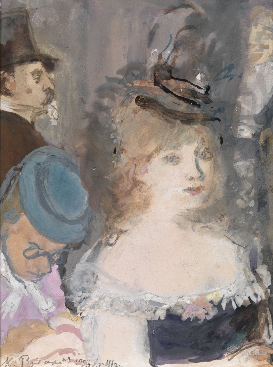 Illustration för Boule de Suif av Guy de Maupassant av Konstantin Ivanovich Rudakov