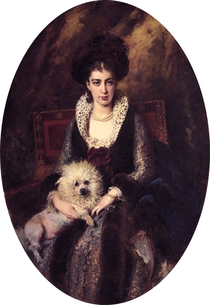 Maria Alekseevna Makovskaya av Konstantin Makovsky (1839-1915) av Konstantin Makovsky