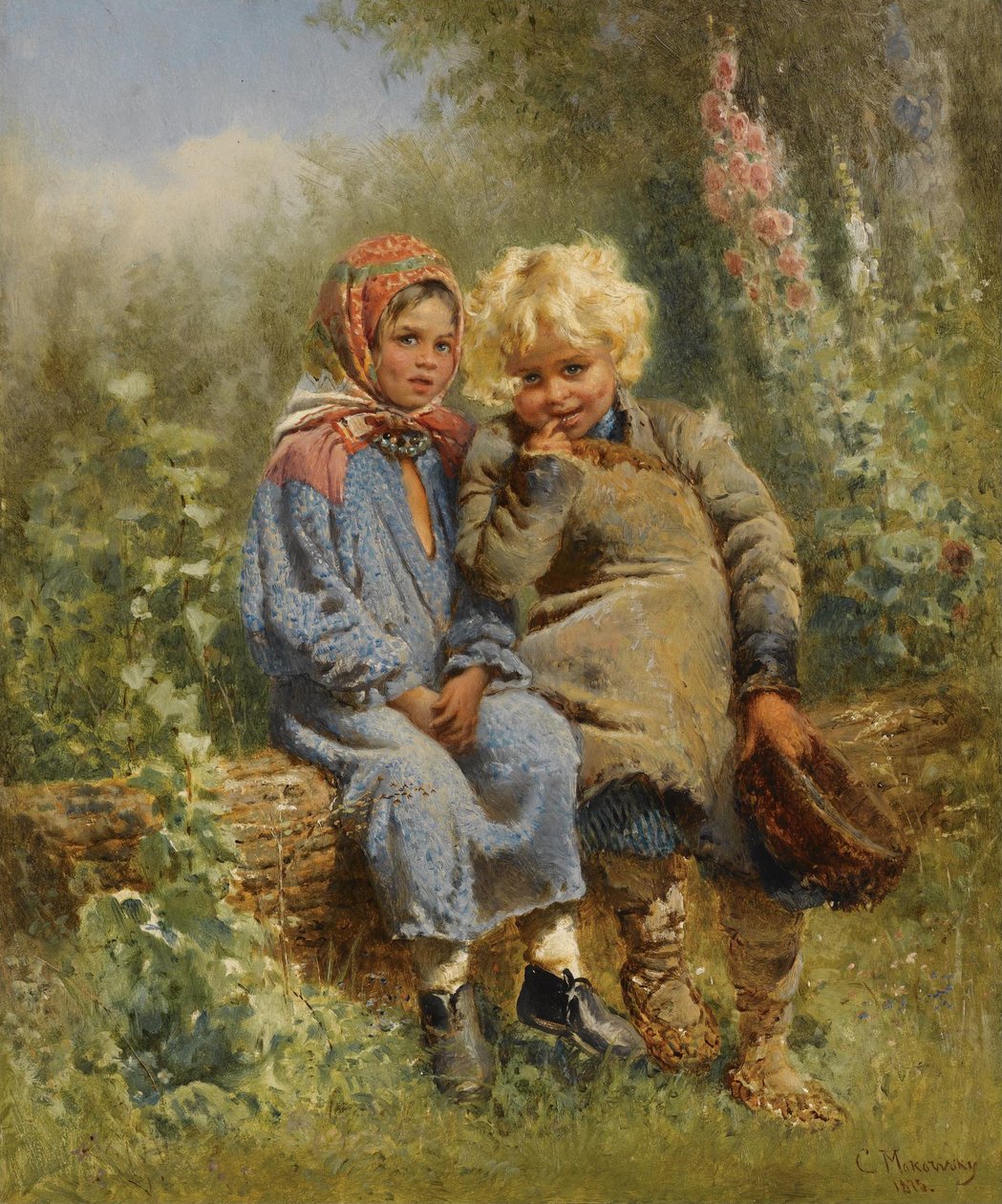 Ryska: "Bondebarn i vila" Bondebarn i vila av Konstantin Makovsky