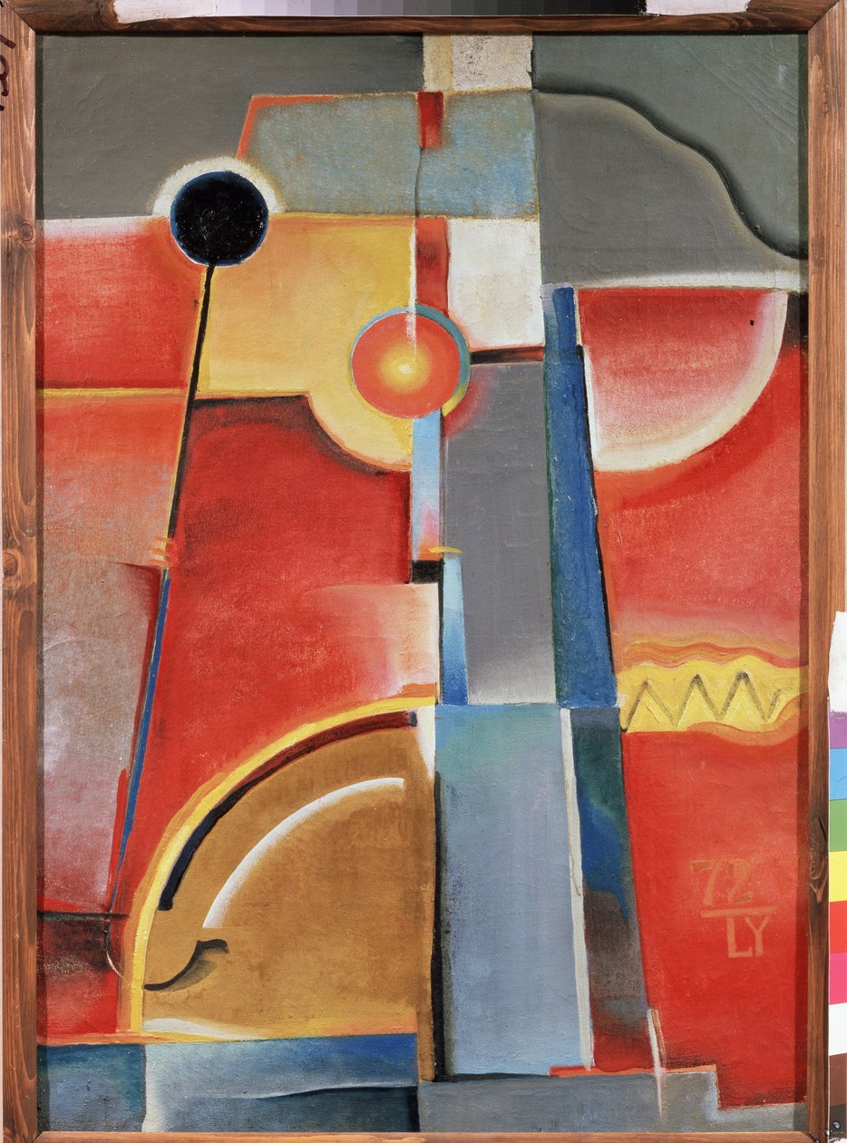 Byggnadsfärger. (Färgkonstruktion). Målning av Konstantin Konstantinovich Medunetsky Medunetsky (Medunetsky, Medunetsky) (1899-1935), olja på duk av Konstantin Medunetsky