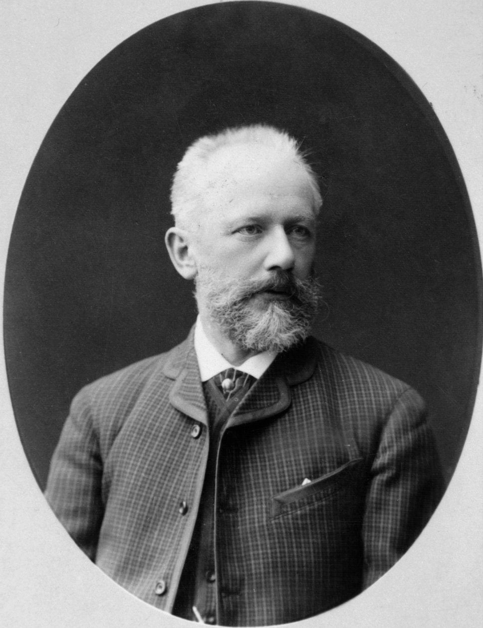 Peter Tjajkovskij, rysk kompositör, 1880-talet av Konstantin Schapiro