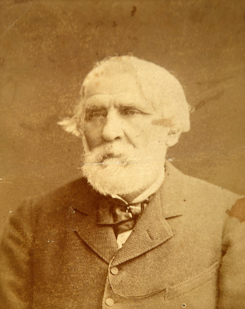 Porträtt av författaren Ivan Sergeyevich Turgenev (Sergueievitch Tourgueniev) (1818-1883). Albumin Foto av Konstantin Schapiro (1839-1900) av Konstantin Schapiro