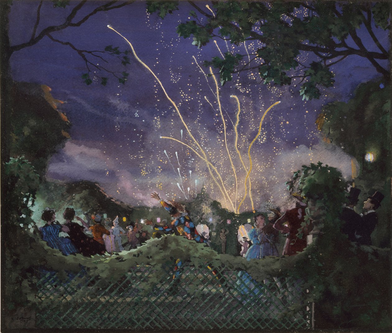 Fyrverkerier, 1929 av Konstantin Somov
